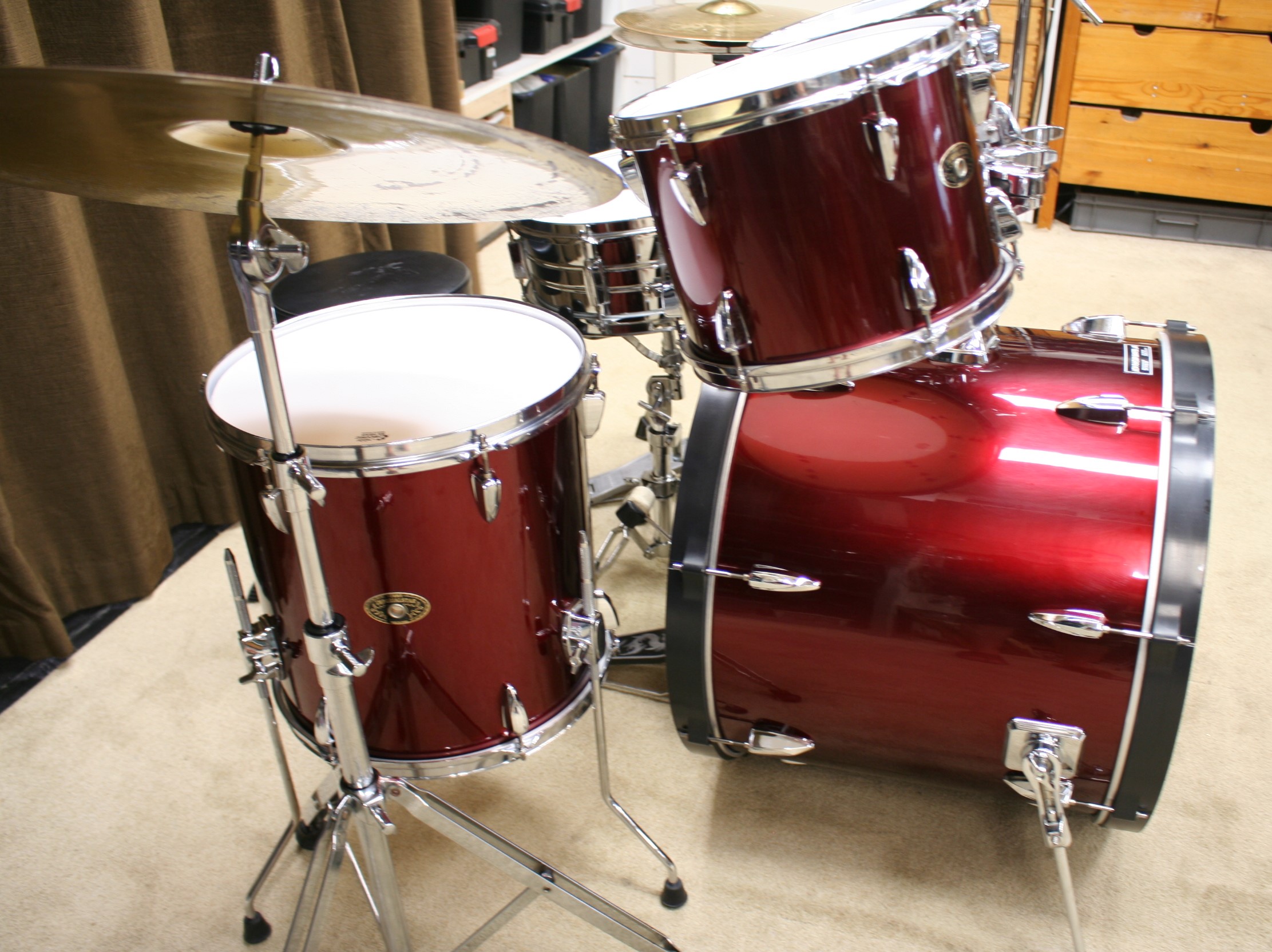 tama imperialstar wine red 22/10/12/14/14sn bekkenset