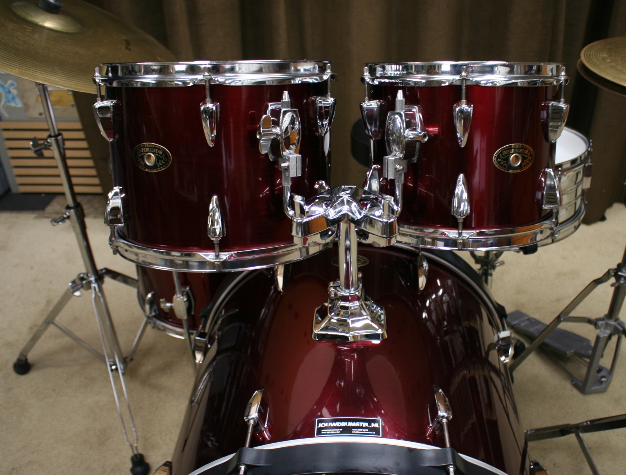 tama imperialstar wine red 22/10/12/14/14sn bekkenset