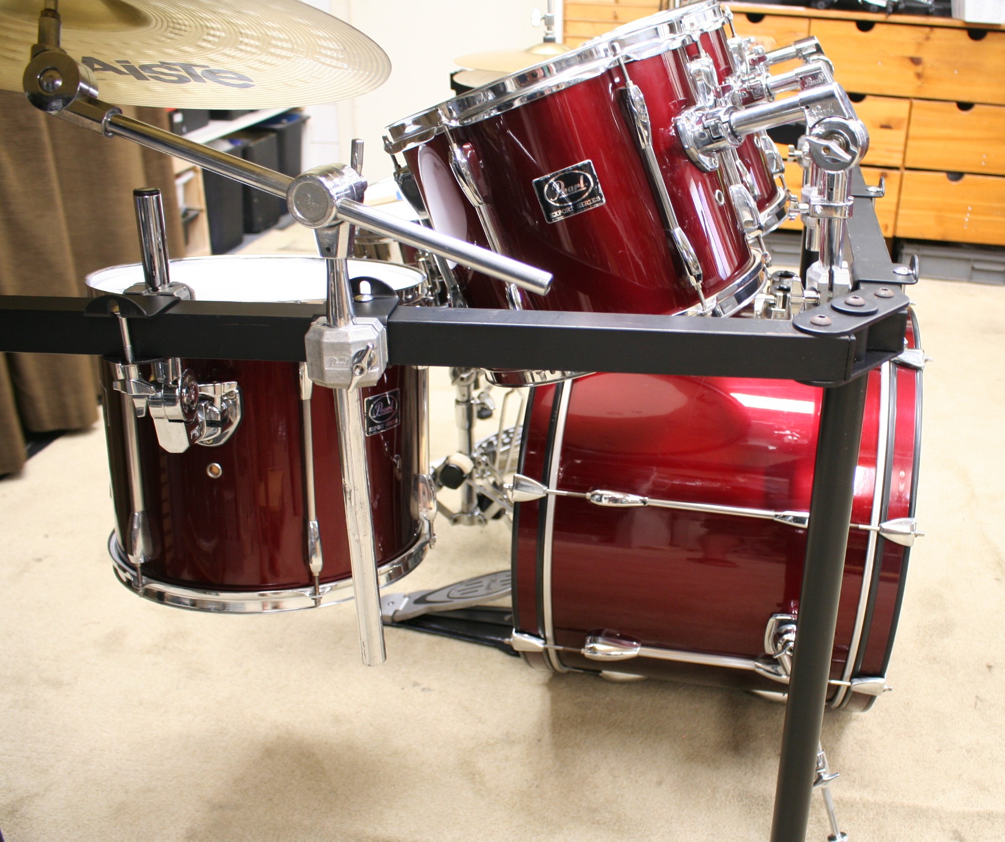 pearl export wine red met rack 22/8/10/12/14/14sn bekkenset