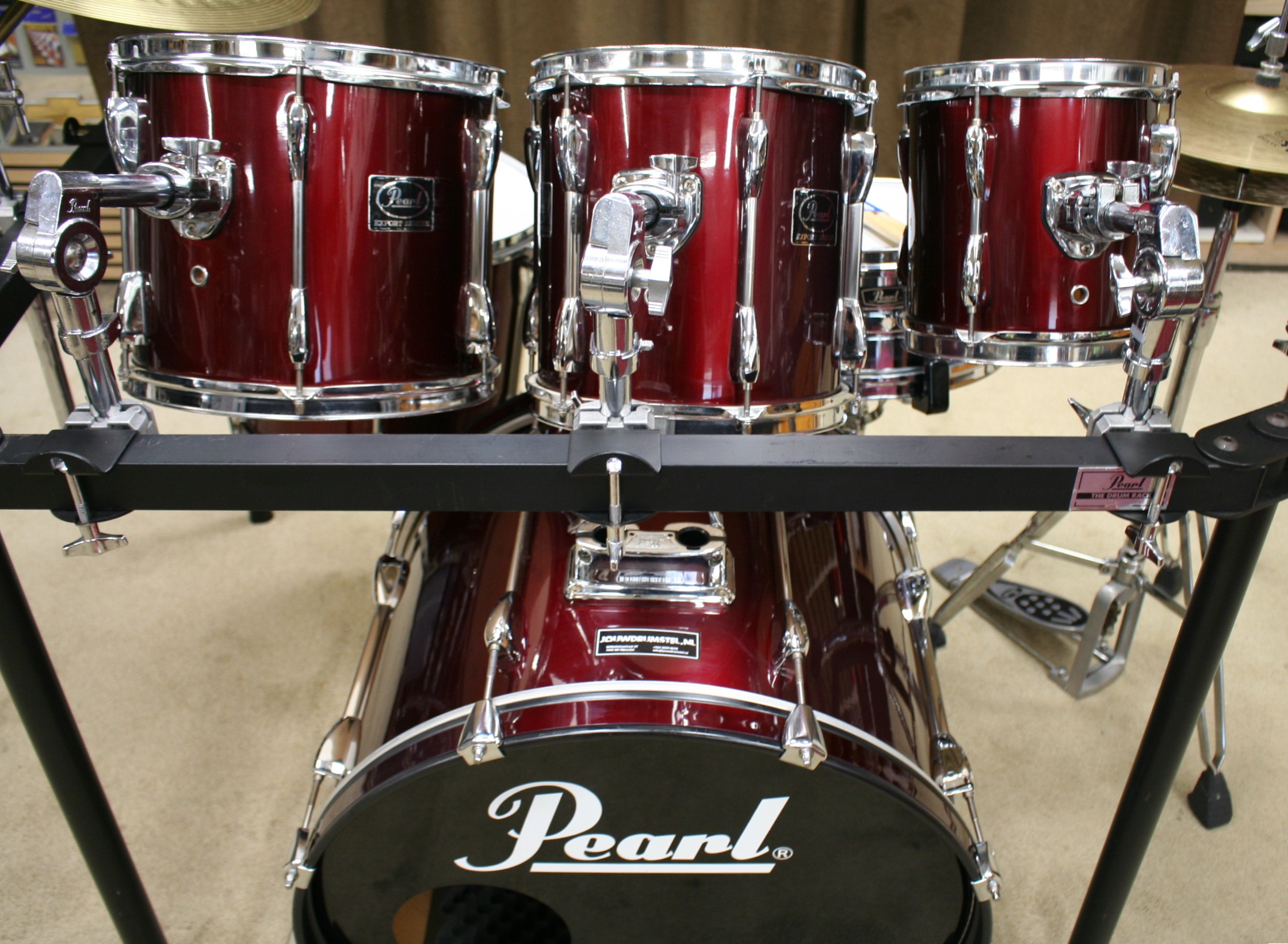 pearl export wine red met rack 22/8/10/12/14/14sn bekkenset