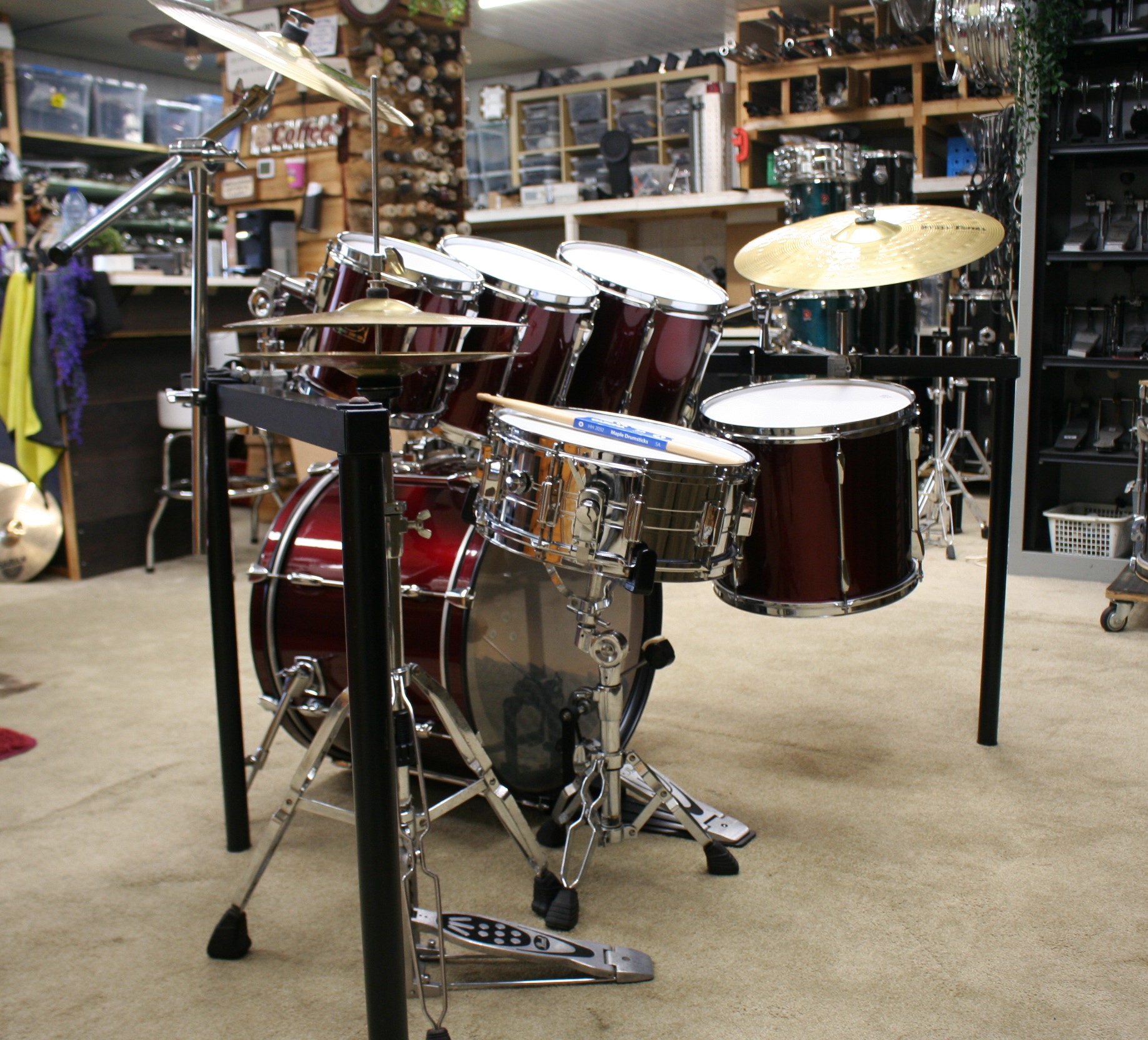 pearl export wine red met rack 22/8/10/12/14/14sn bekkenset