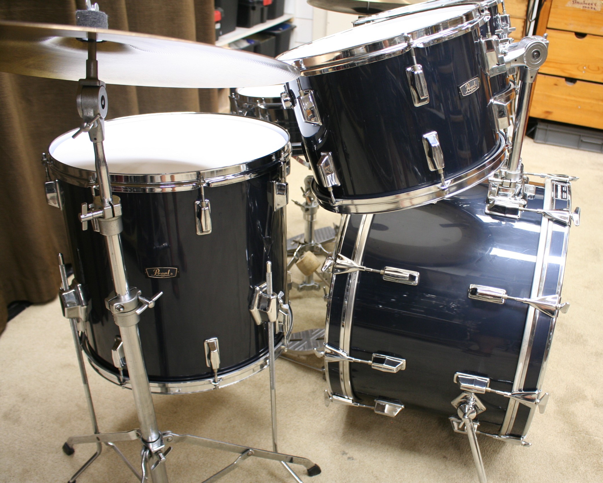 pearl wood-fiberglass blauw 22/12/13/16/14sn bekkenset