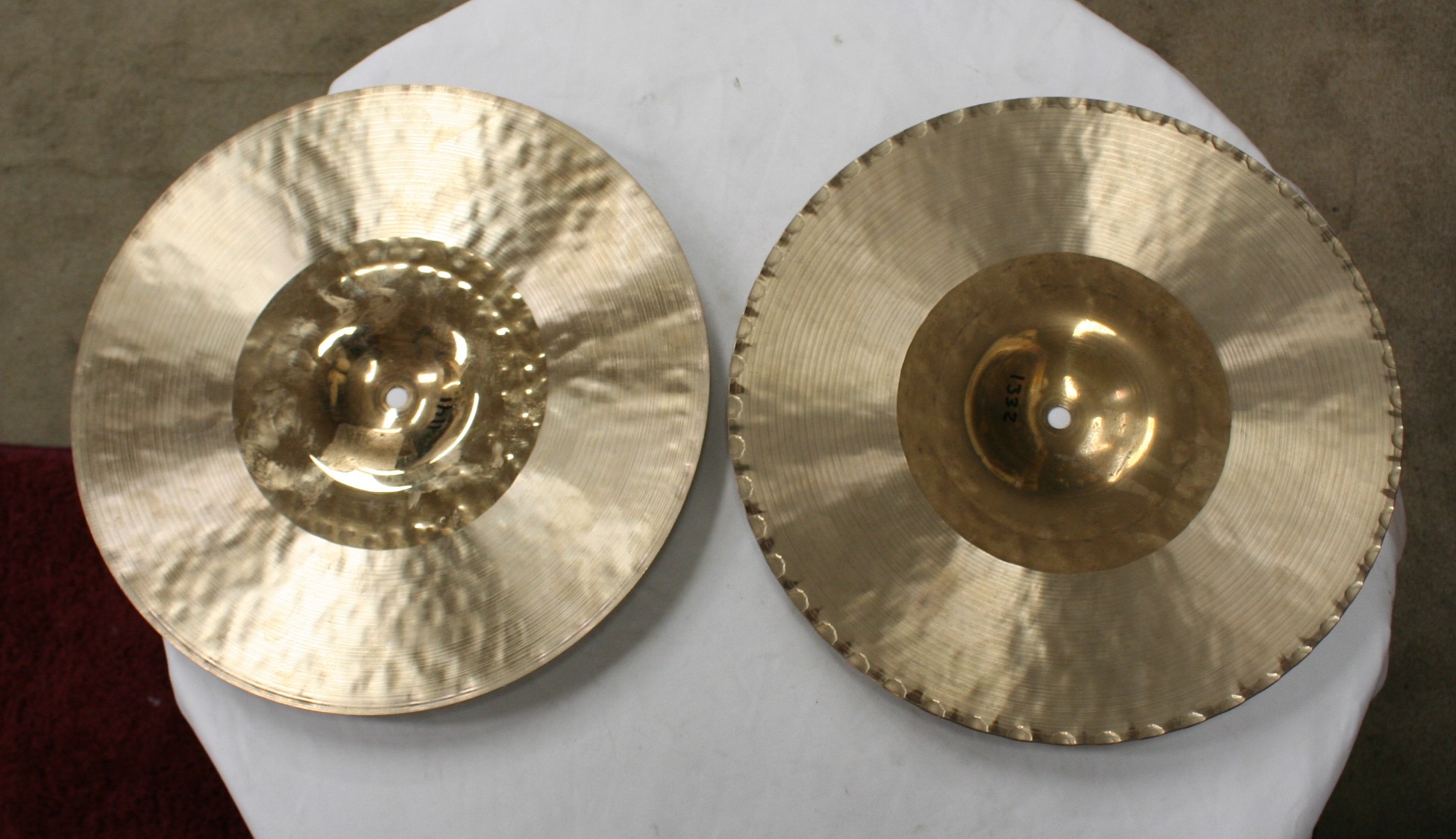 zildjian K custom 14,25 hybrid hihat 1332 / 1141