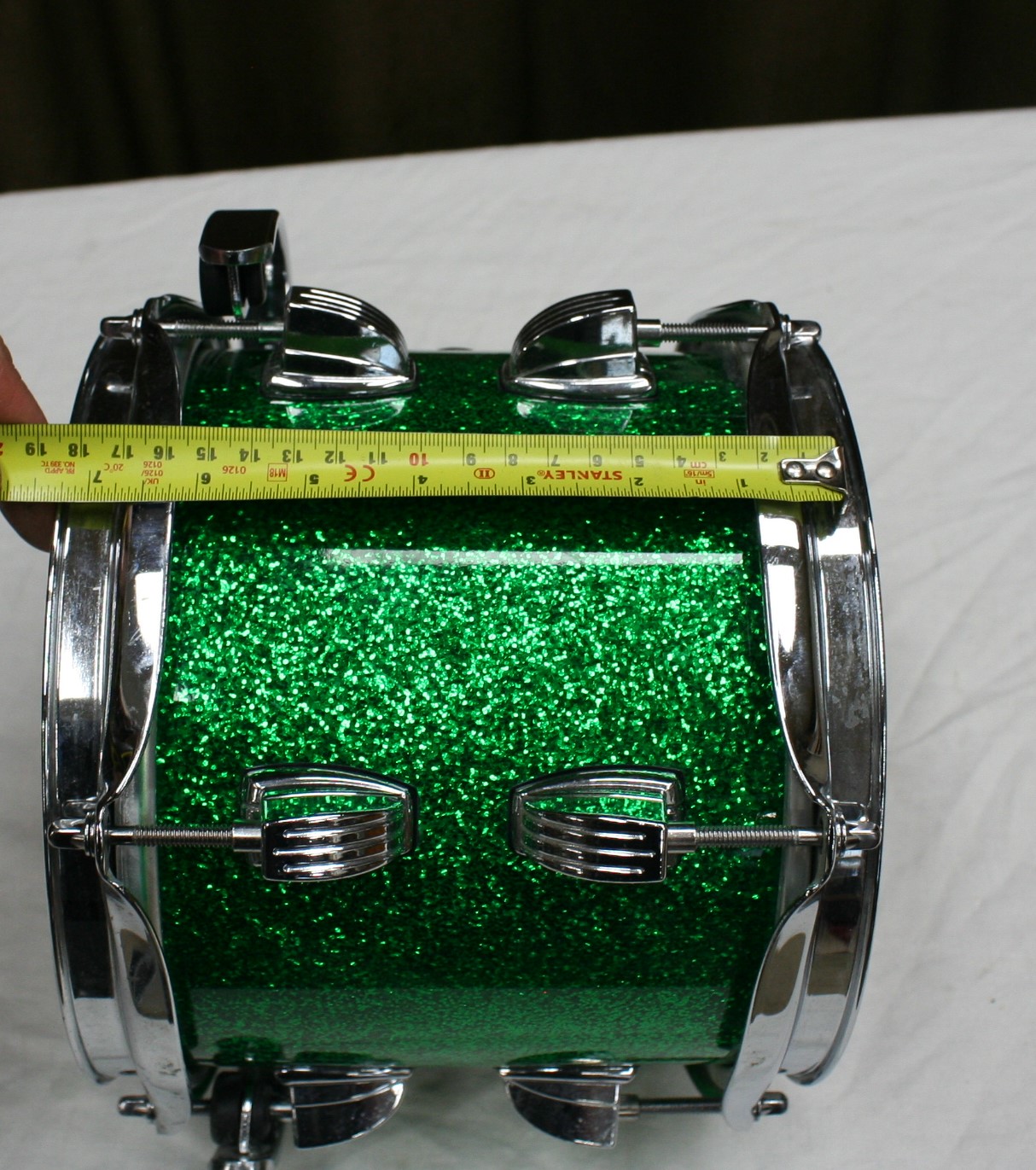 tom 881 ludwig centennial green sparkle 8 x 7