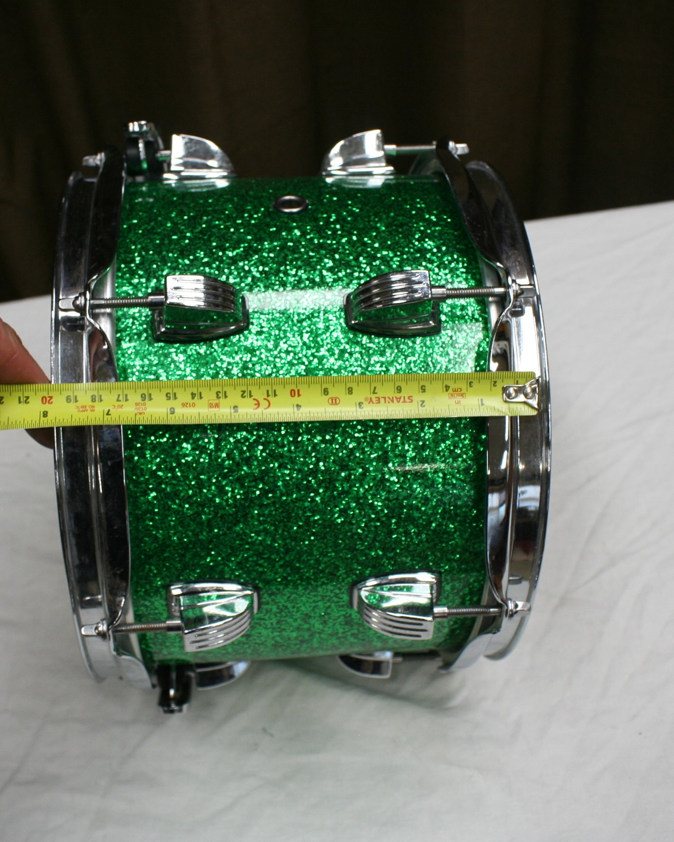 tom 882 ludwig centennial green sparkle 10 x 7.5