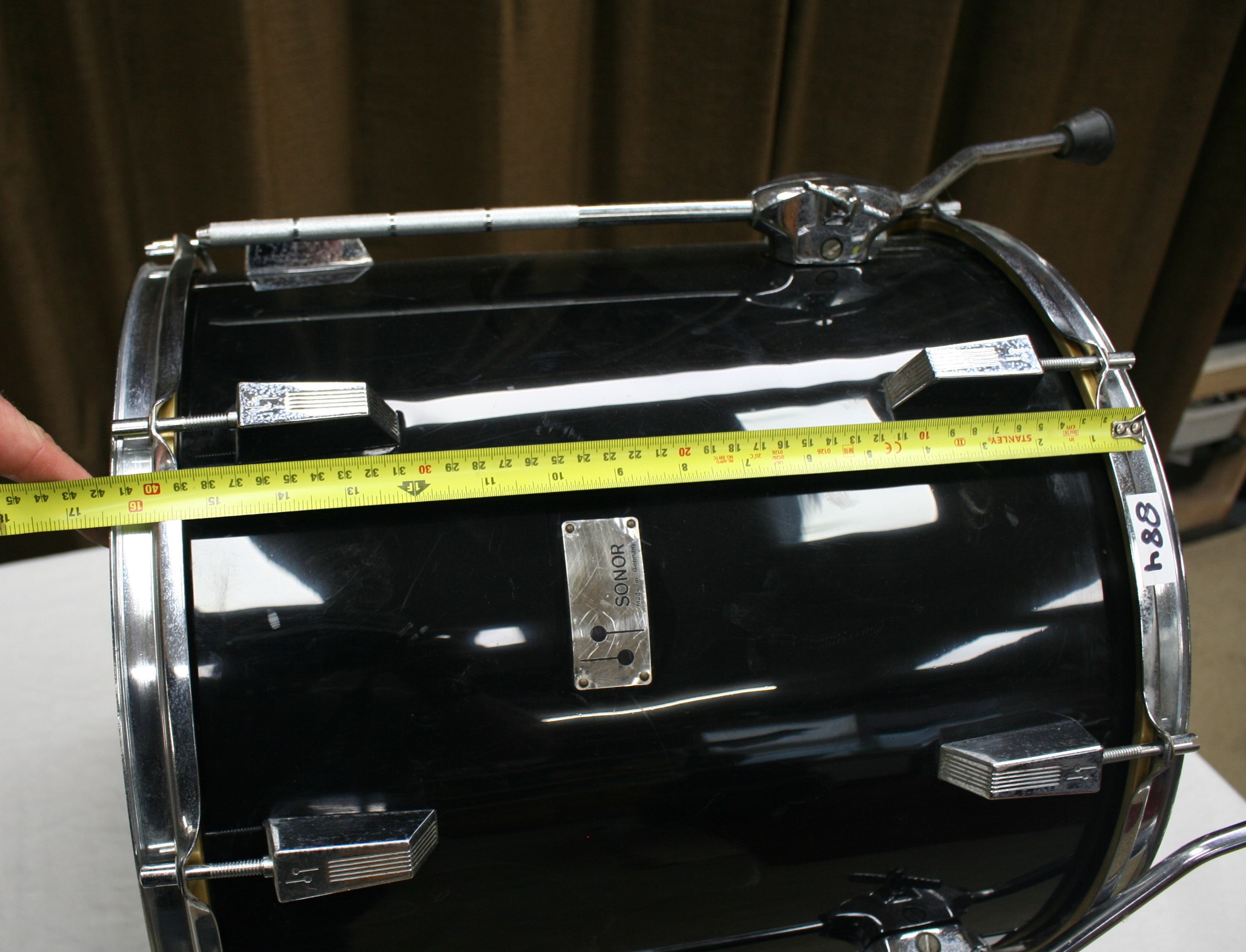 tom 884 sonor vintage 16 x 16 zwart