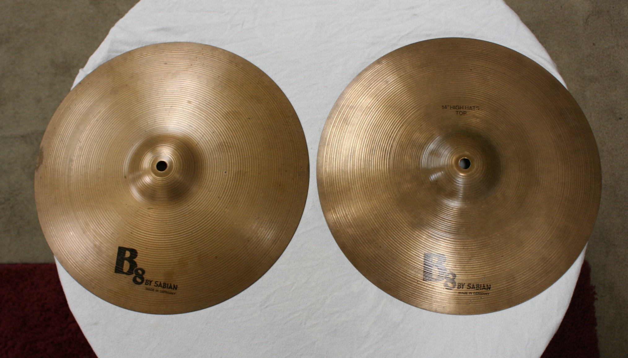 sabian B8 14 vintage high hats germany 915 / 1092