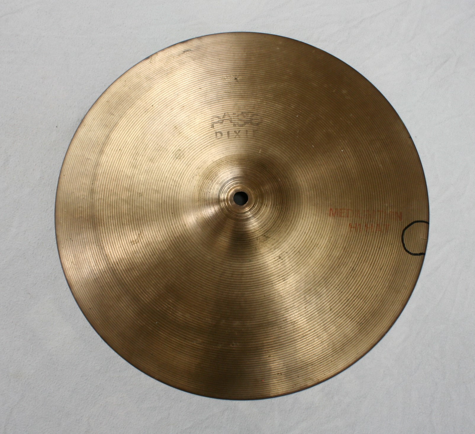 paiste dixie 14 medium thin hihat crashed 624