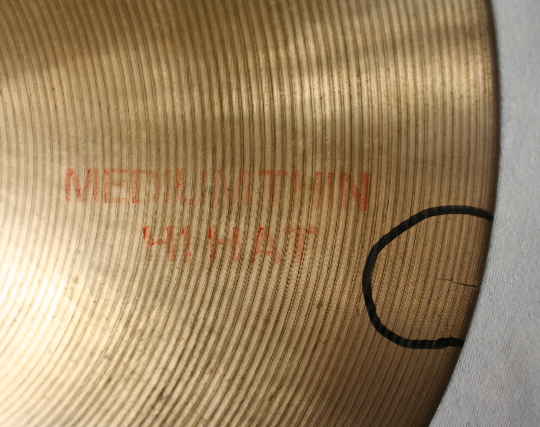 paiste dixie 14 medium thin hihat crashed 624
