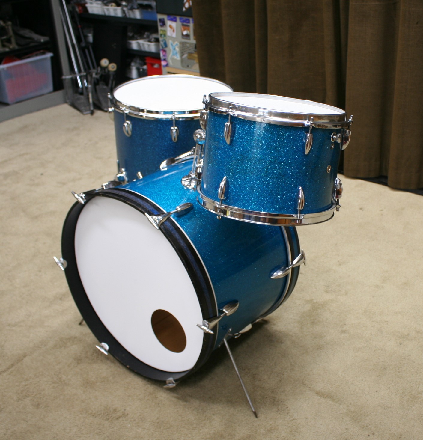tromsa / pearl vintage shellset blue sparkle 20/12/16