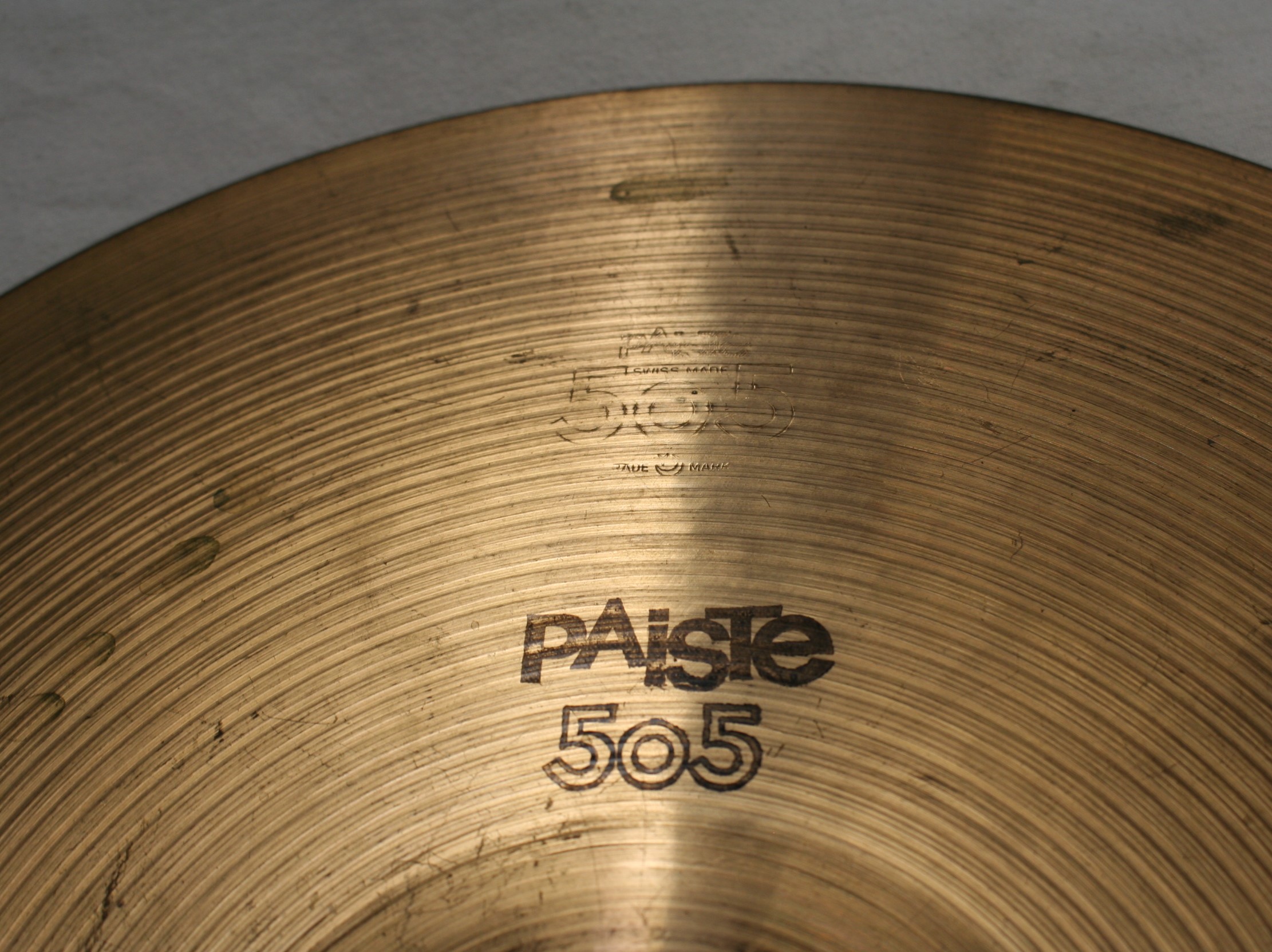 paiste 505 15 vintage hihat 848/964