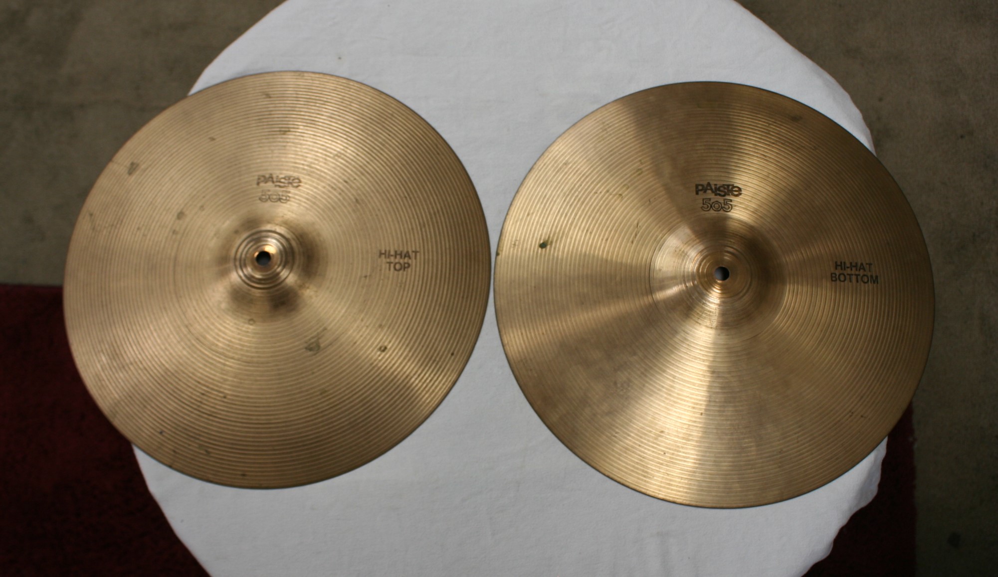 paiste 505 15 vintage hihat 848/964