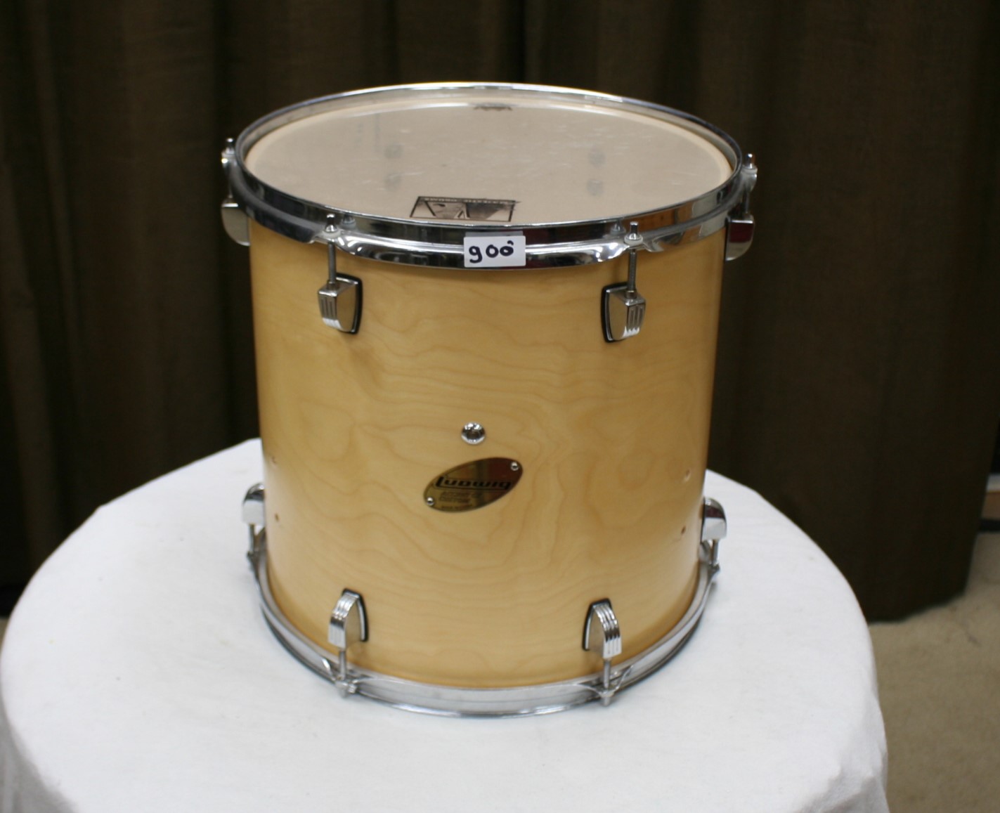 tom 900 ludwig accent cs custom natural 14 x 14