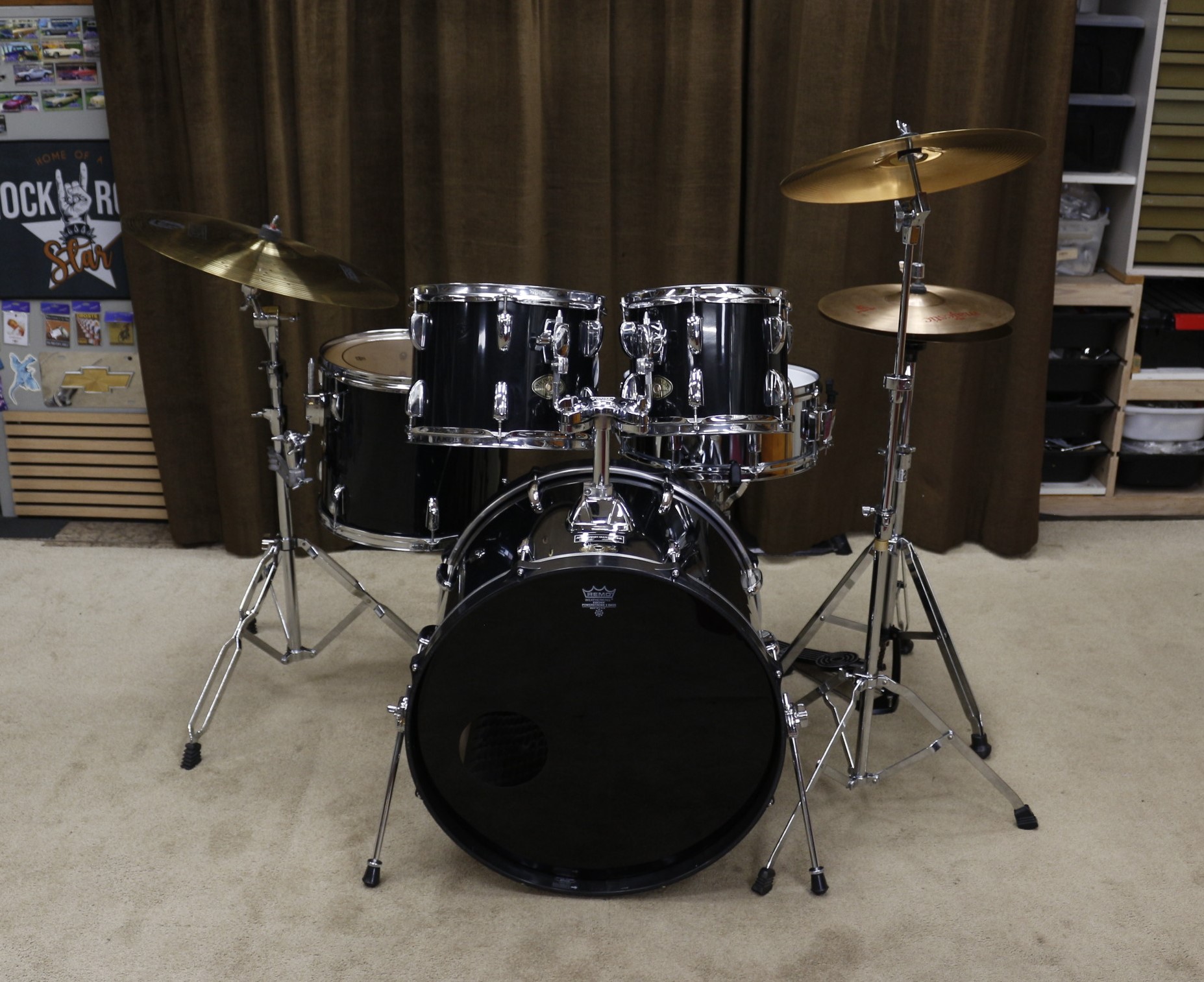 tama imperialstar zwart 22/10/12/14/14sn bekkenset