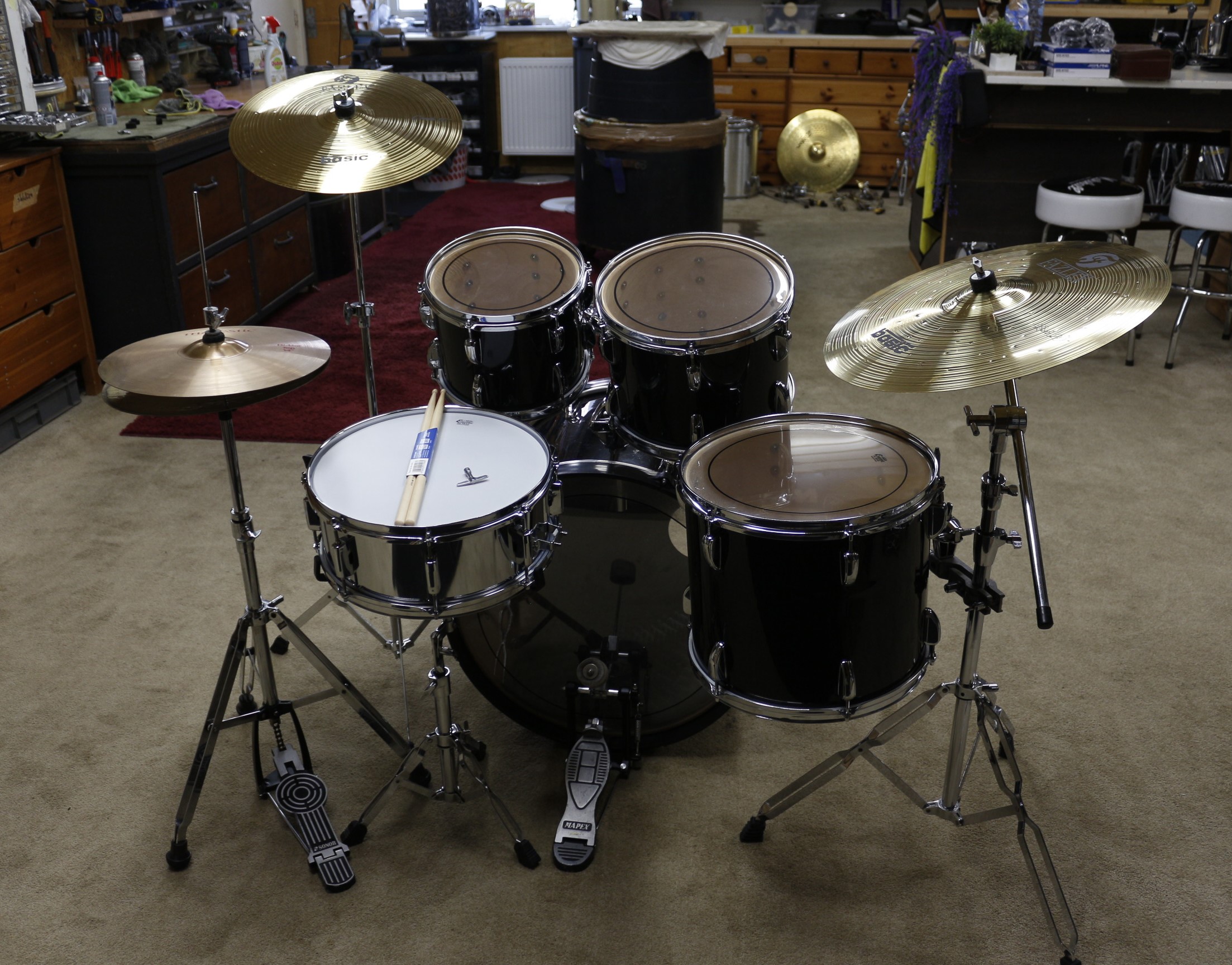 tama imperialstar zwart 22/10/12/14/14sn bekkenset