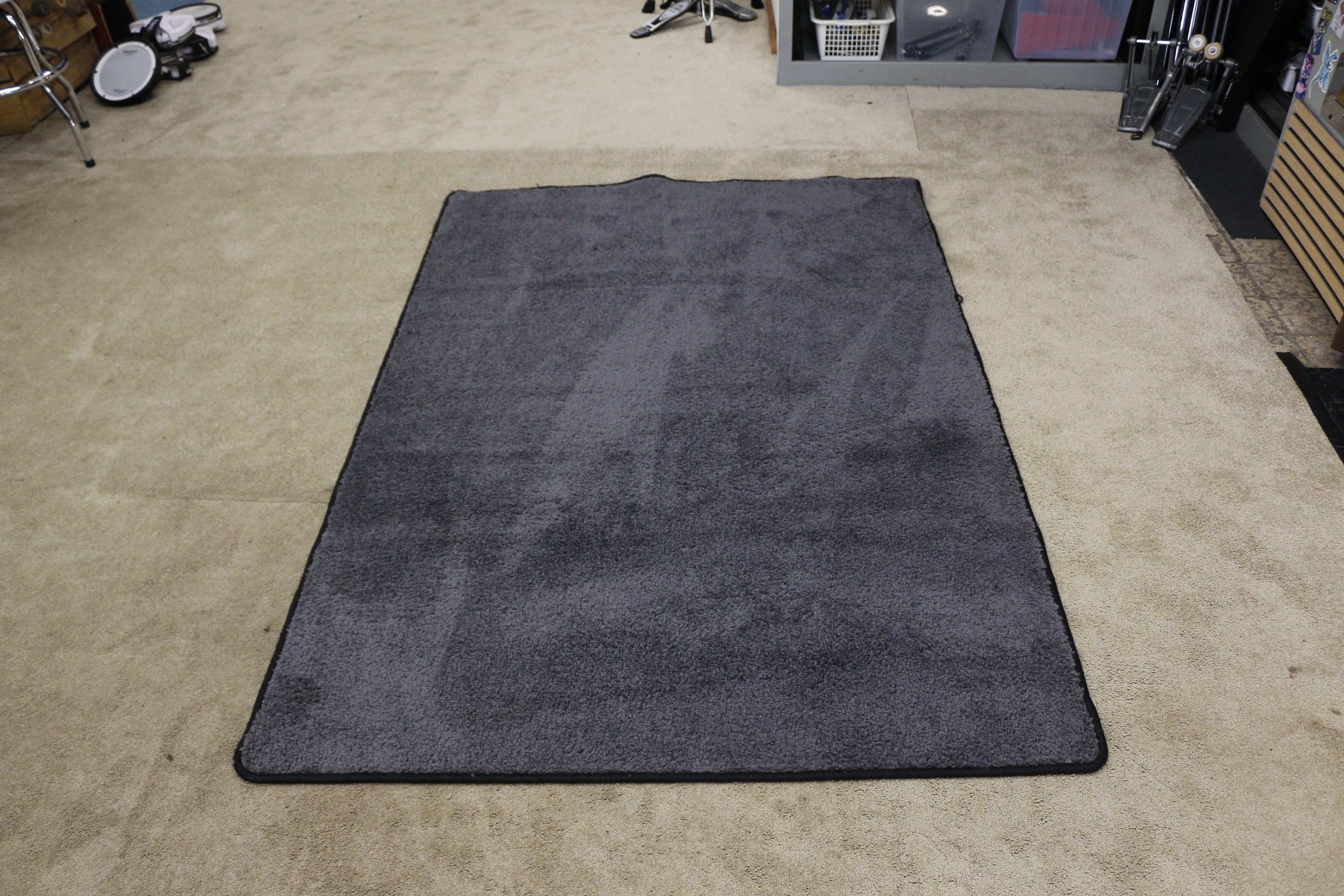grijs kleed drum mat  130 x 190
