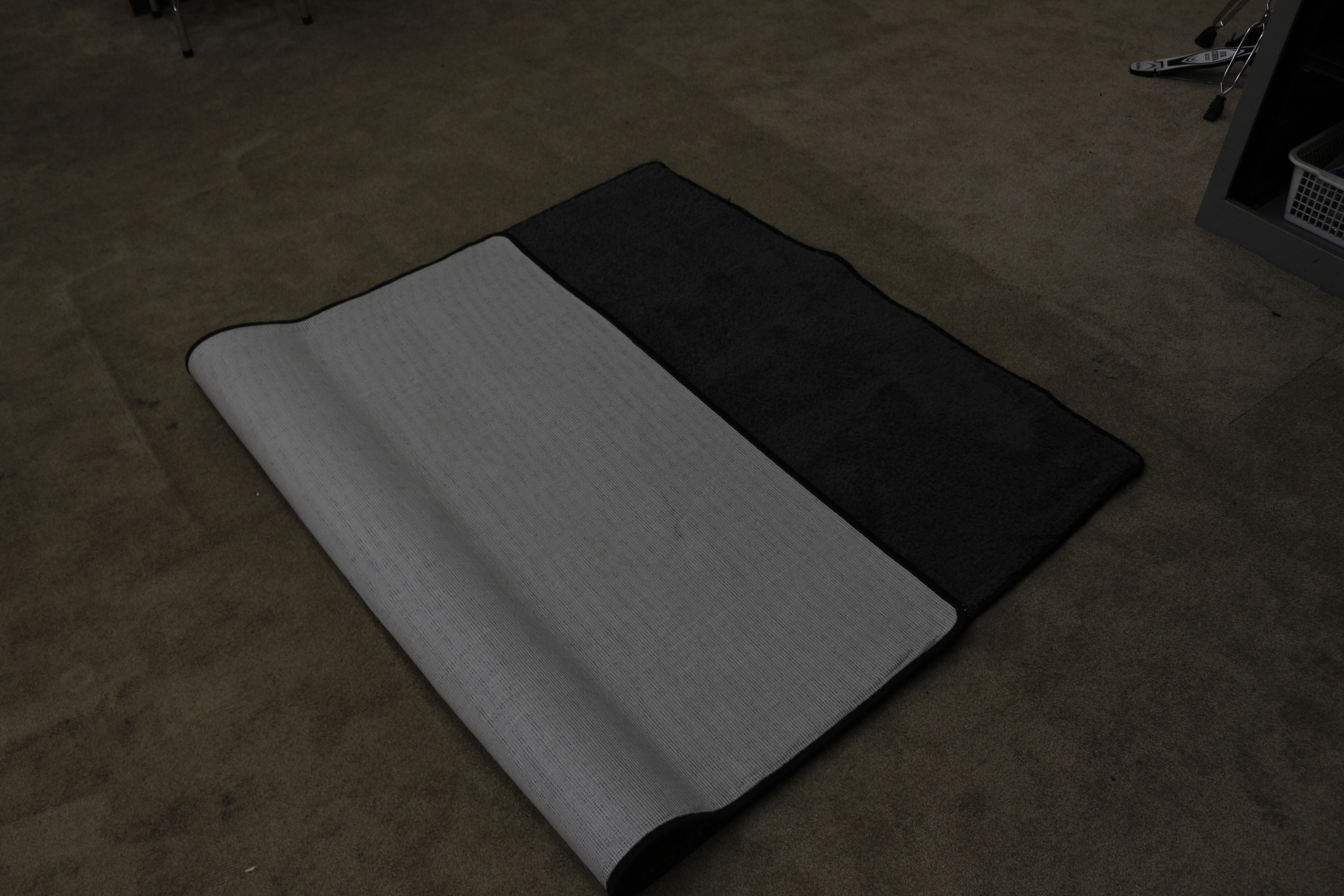 grijs kleed drum mat  130 x 190