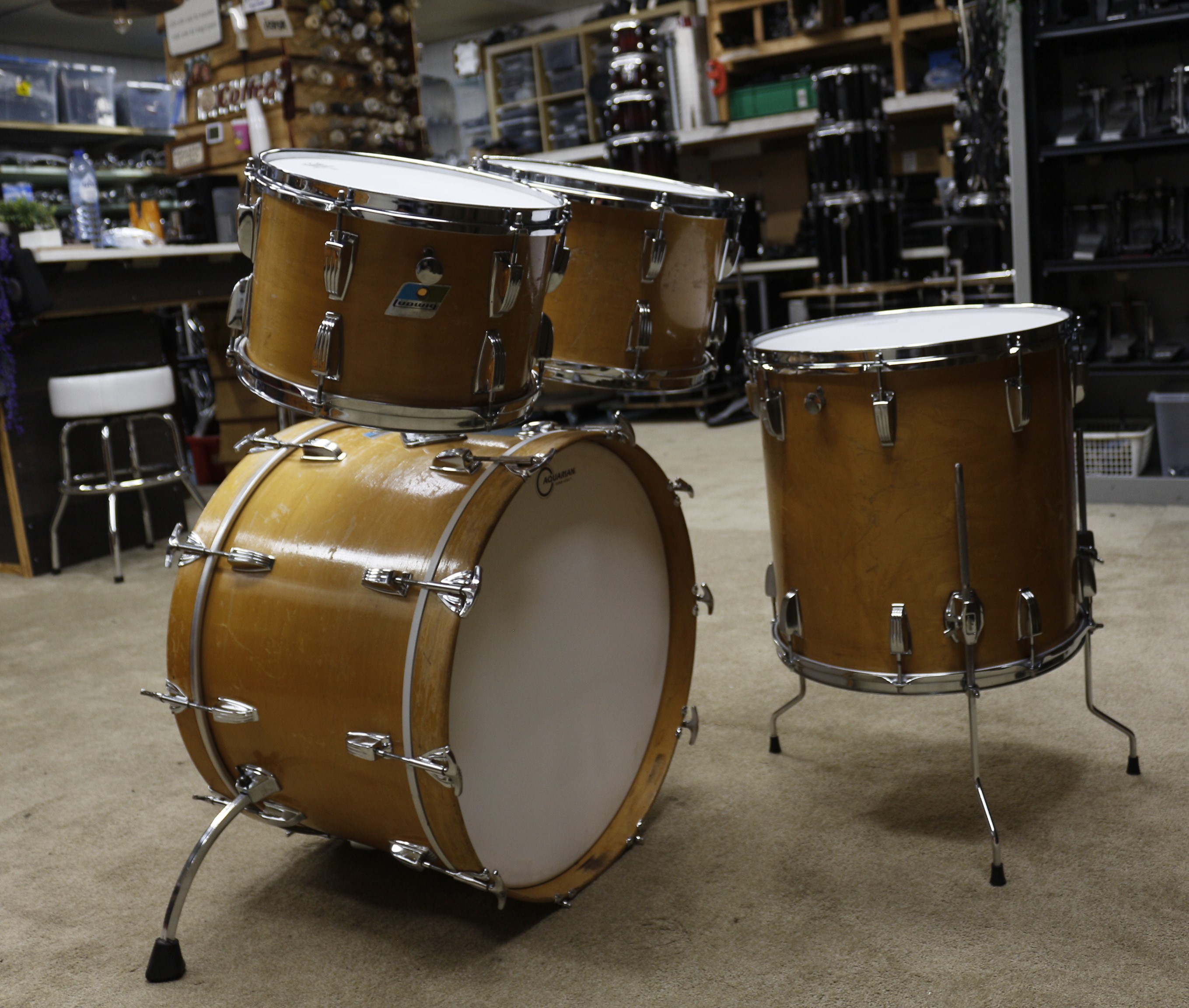 ludwig thermogloss 78/79 vintage shellset 22/12/13/16