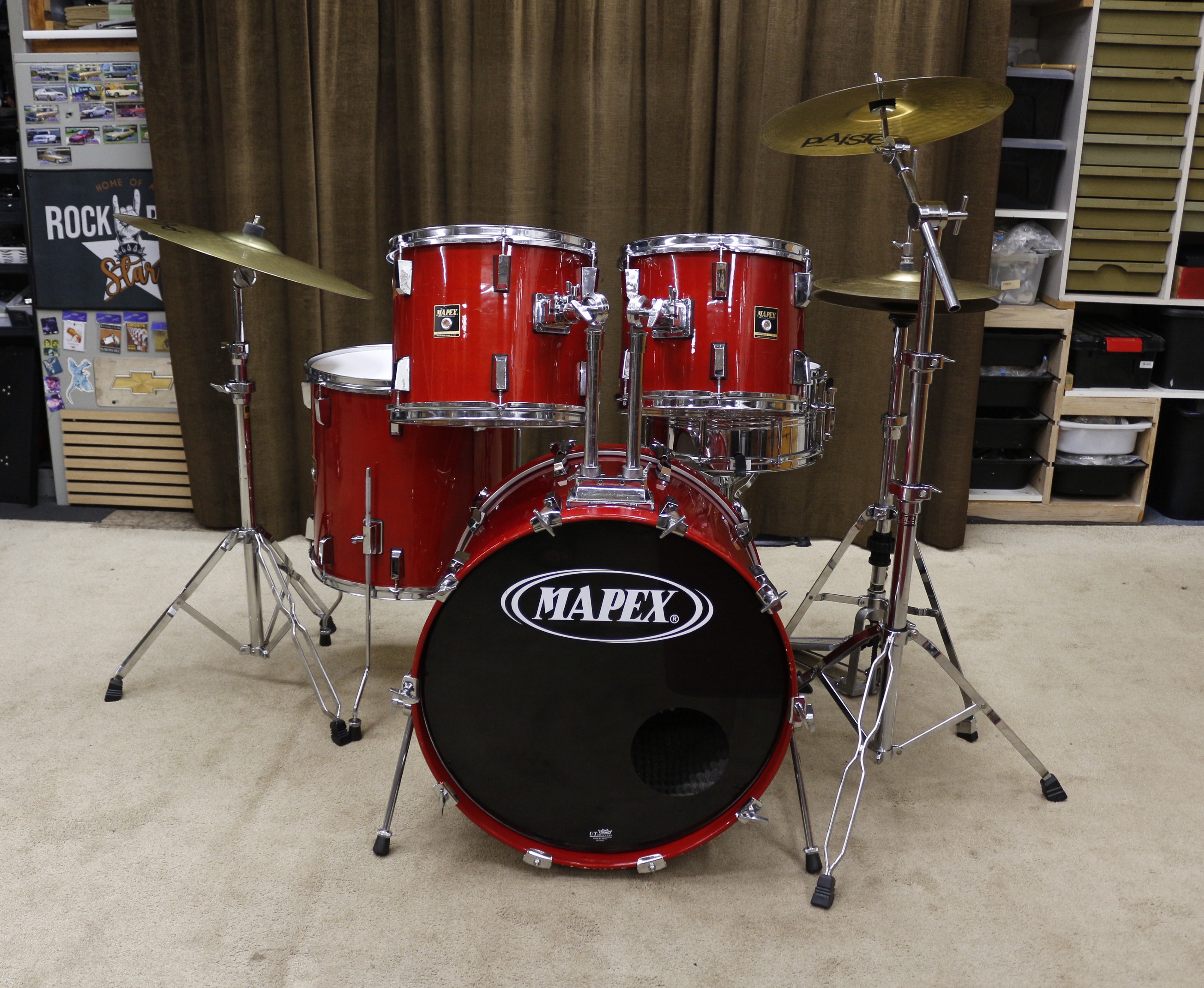 mapex maple rood 22/12/13/16/14sn bekkenset