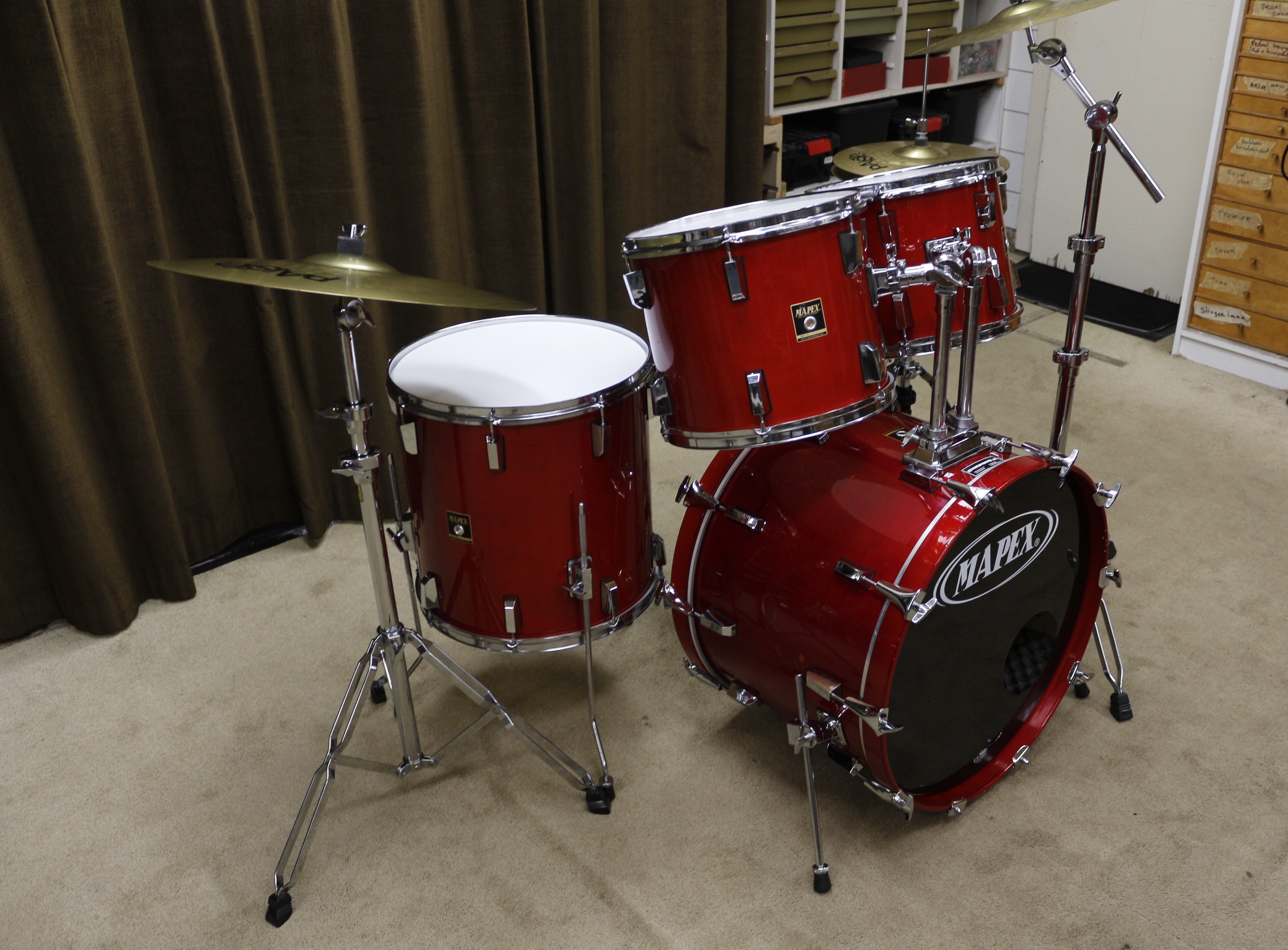 mapex maple rood 22/12/13/16/14sn bekkenset