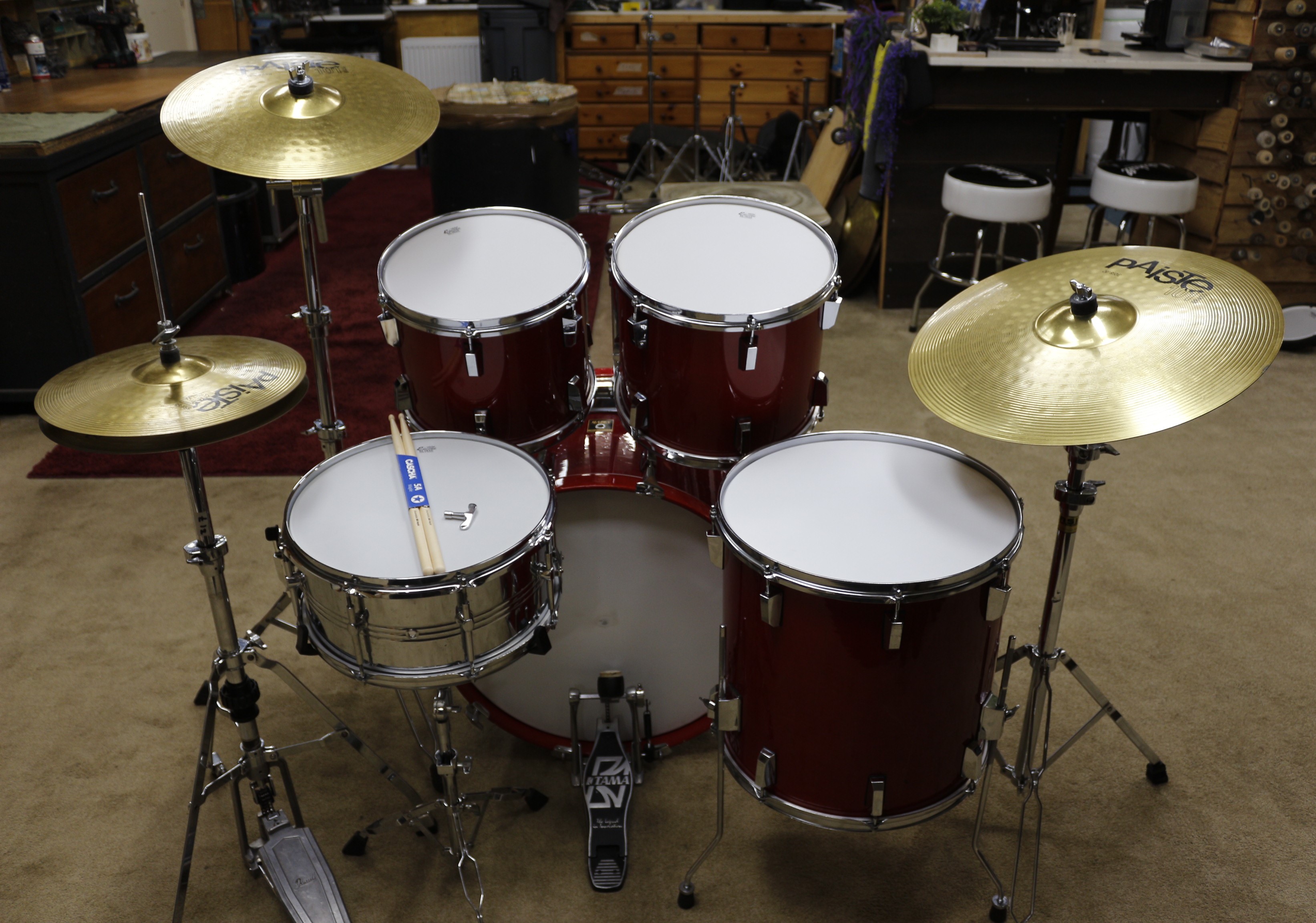 mapex maple rood 22/12/13/16/14sn bekkenset