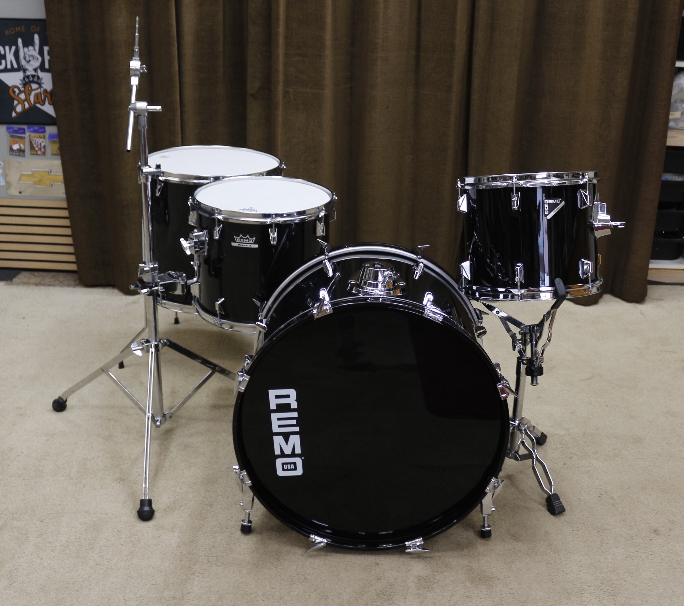 remo acousticon R zwart shellset 22/12/14/16