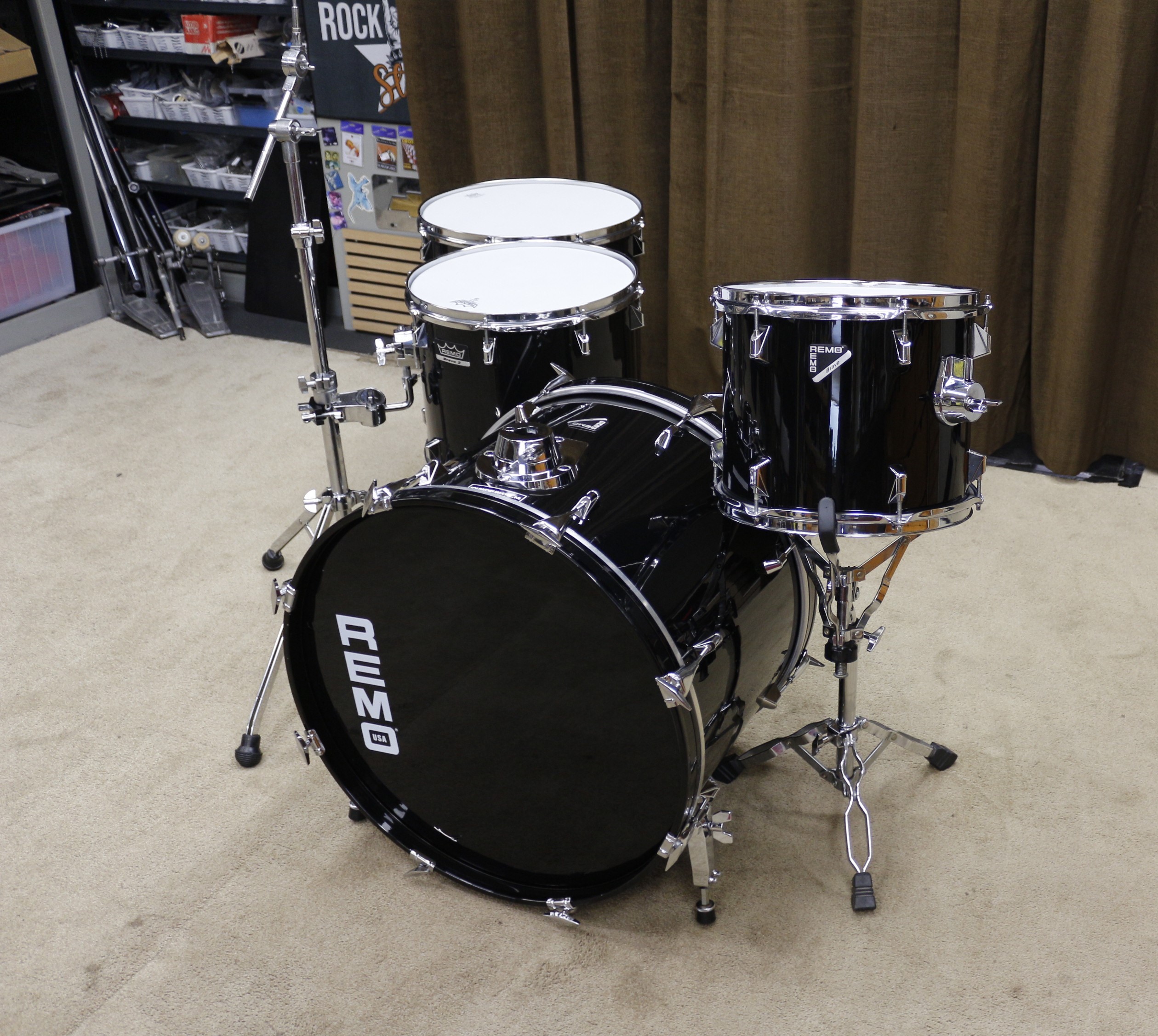 remo acousticon R zwart shellset 22/12/14/16
