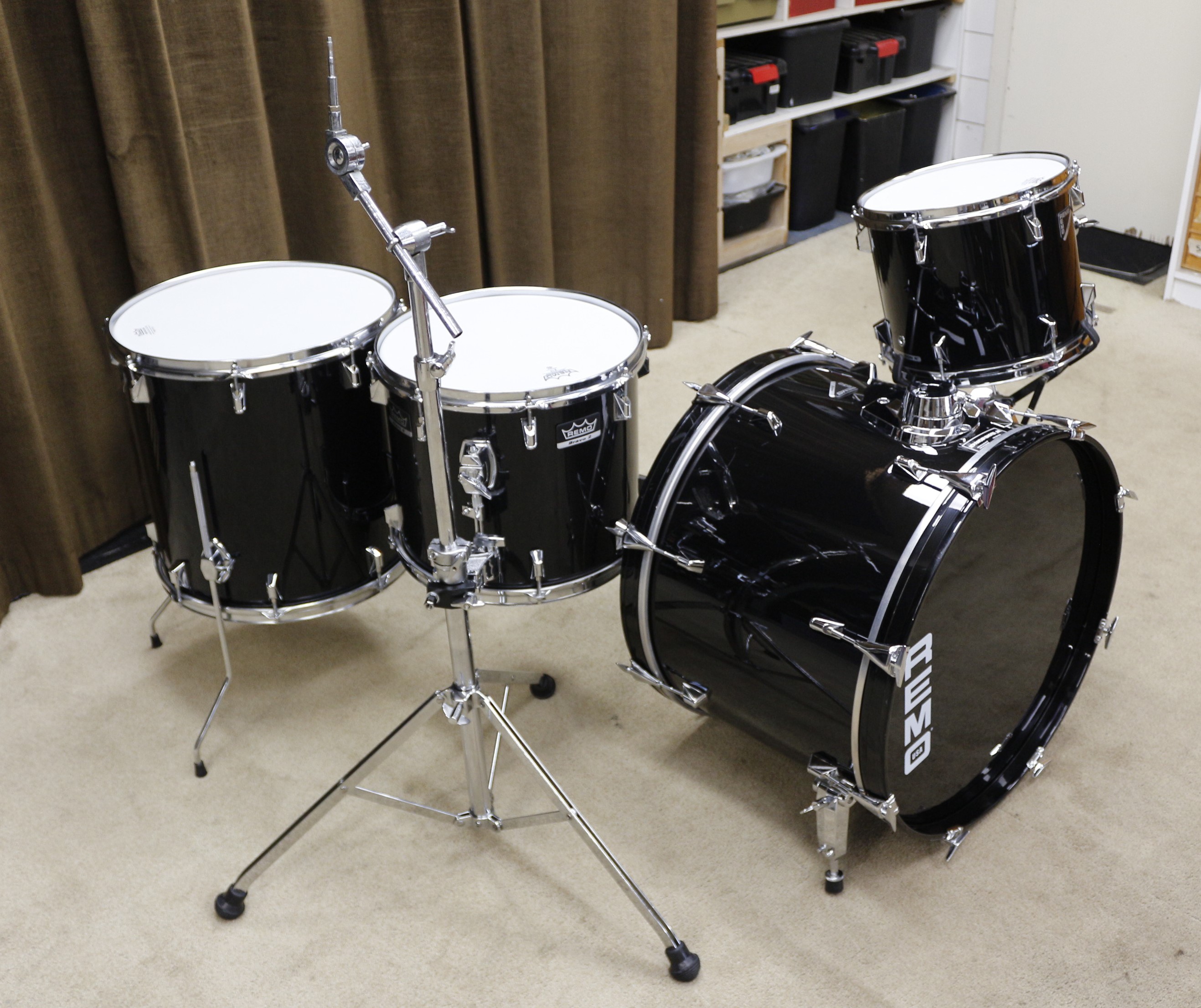 remo acousticon R zwart shellset 22/12/14/16
