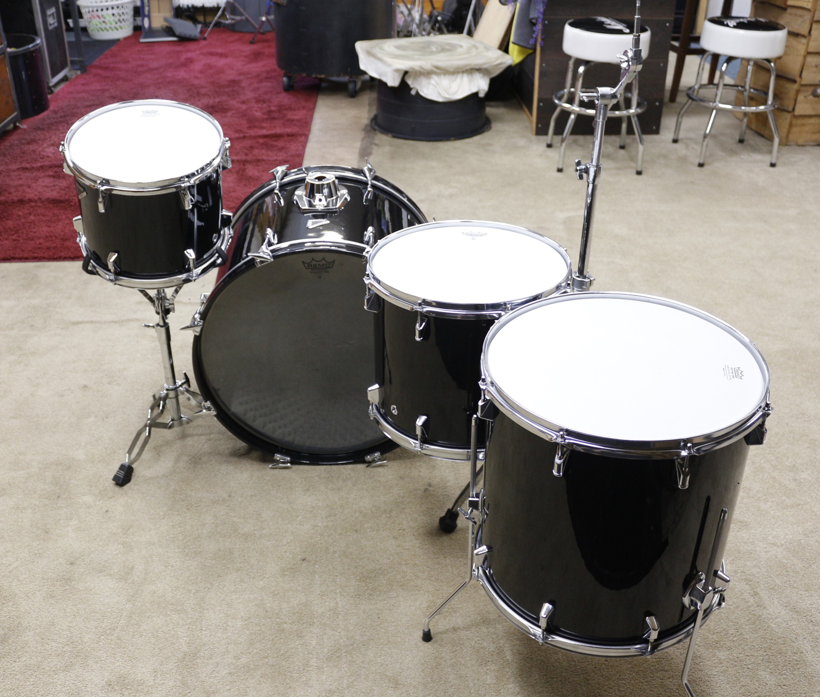 remo acousticon R zwart shellset 22/12/14/16