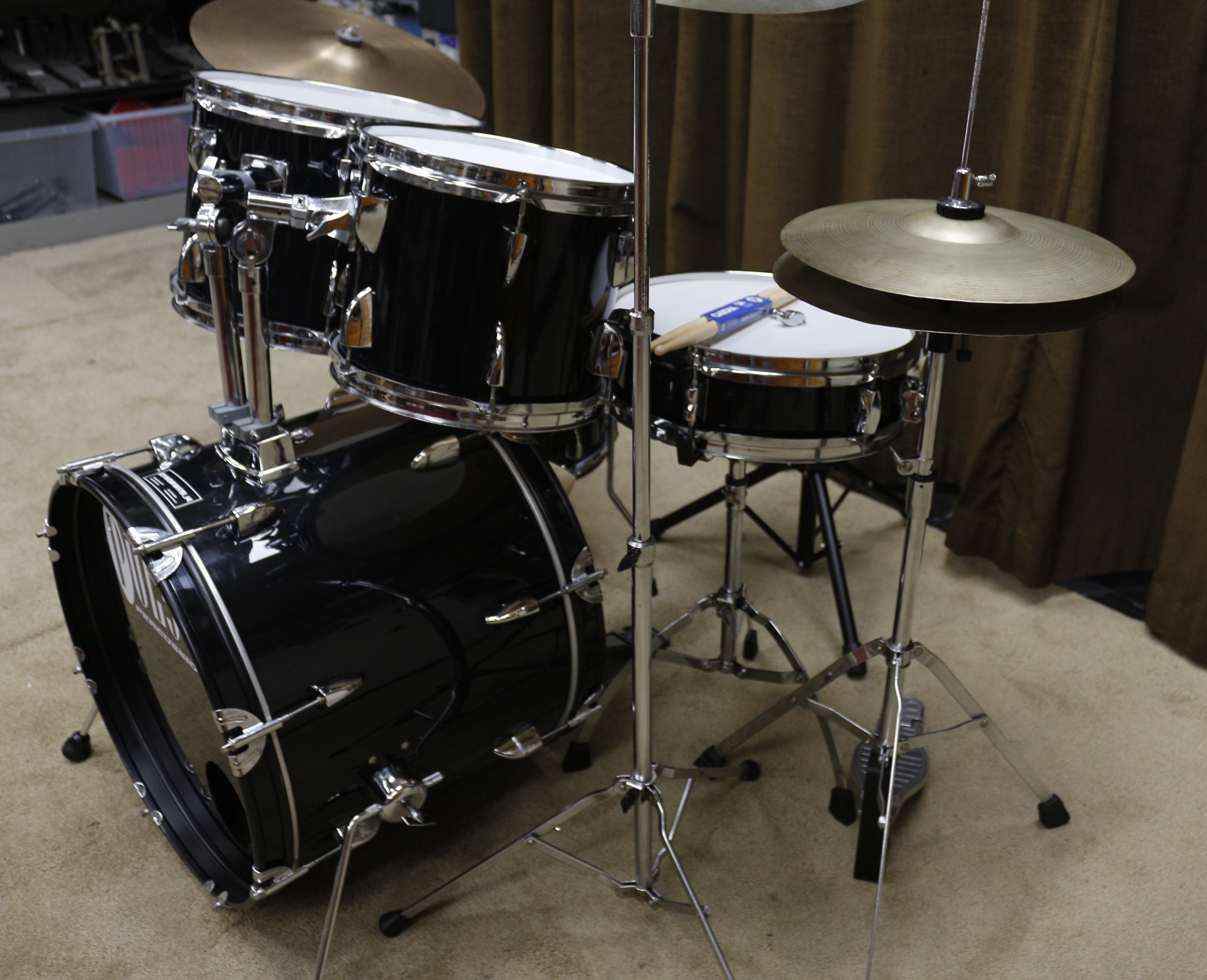 pulse percussion zwart junior beginners 18/10/12/14/13sn bekkenset