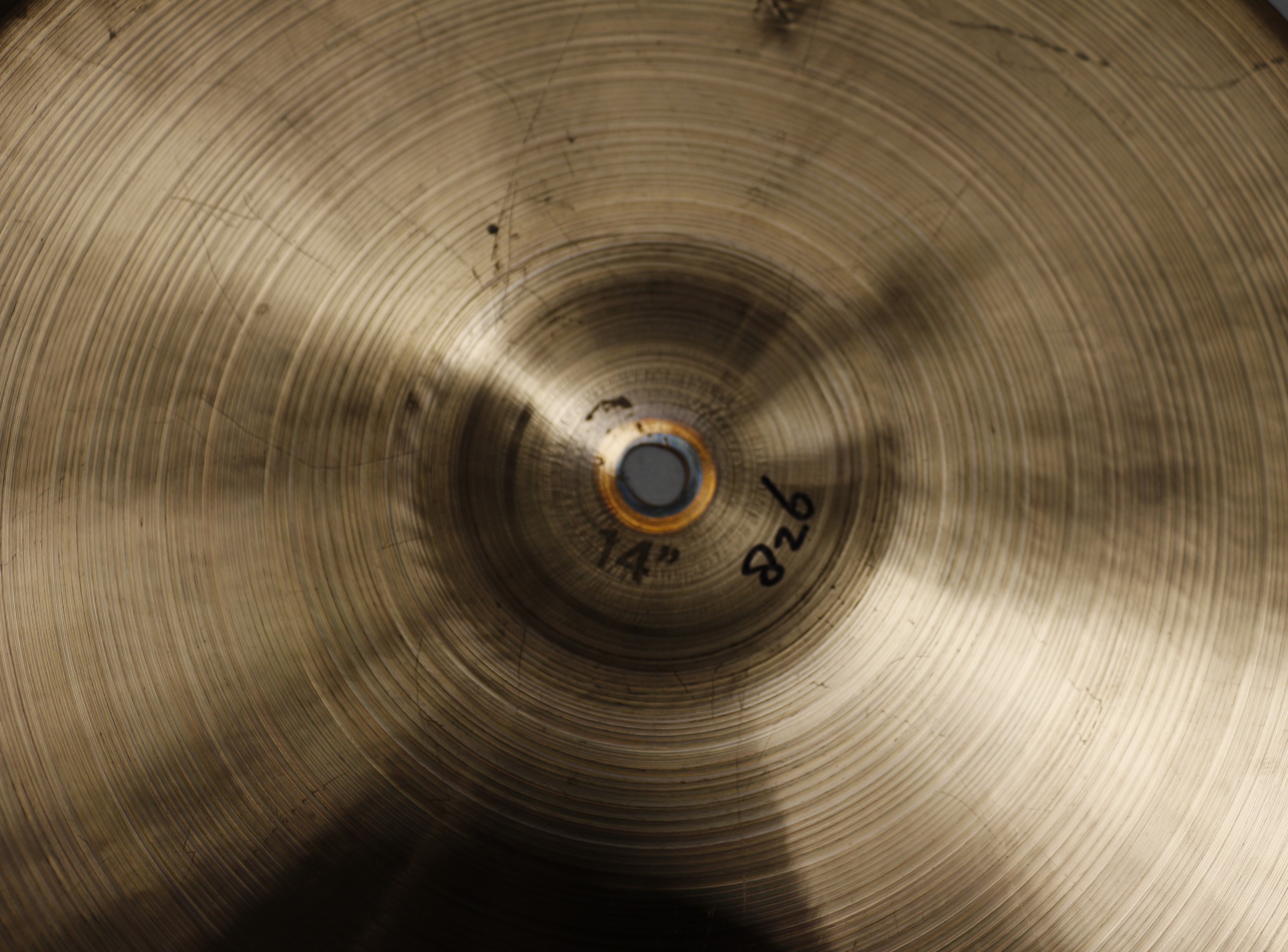 paiste 2002 black label 14 vintage hihat 826 / 978