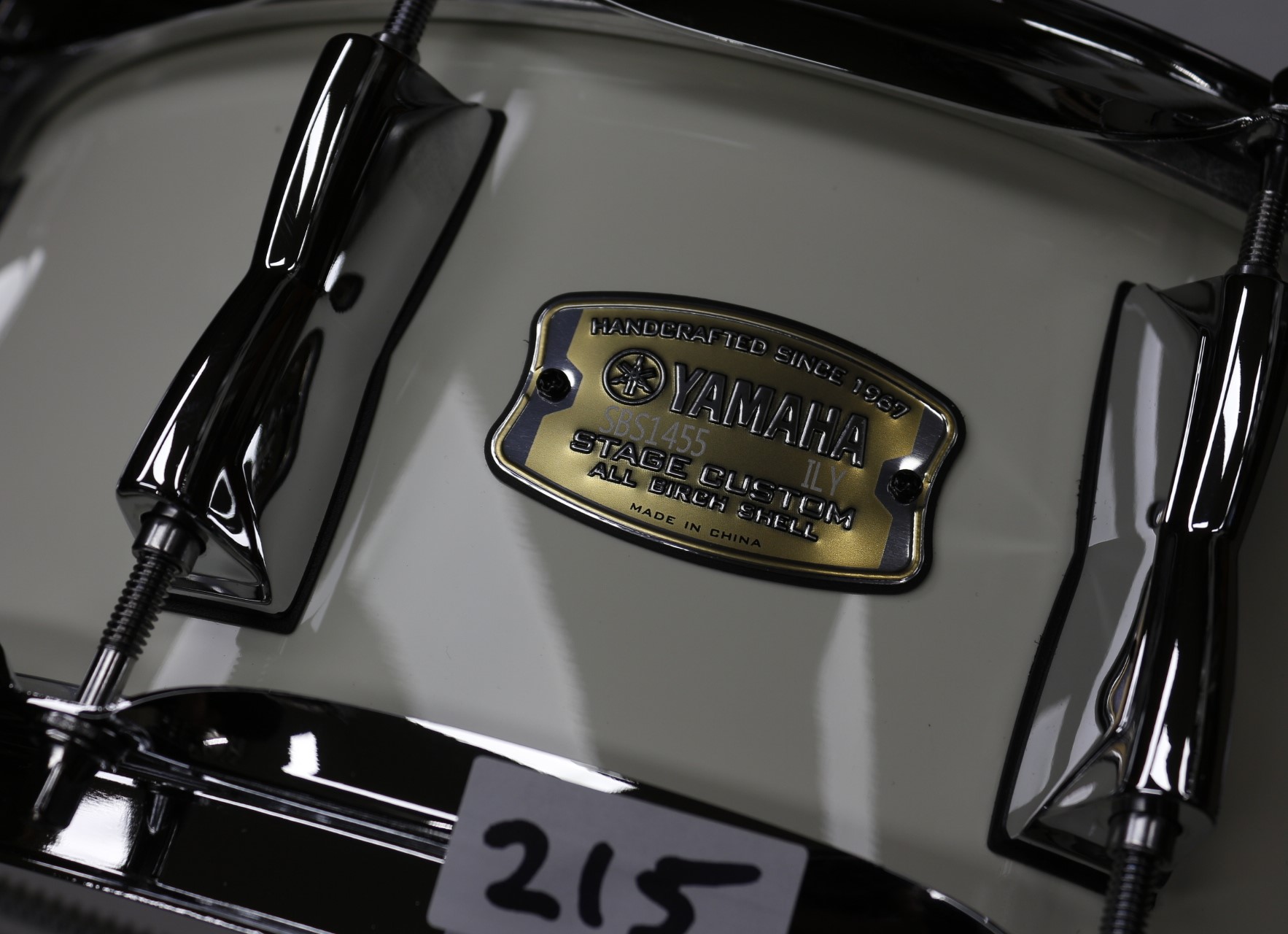 snare 215 yamaha stage custom all birch 1455CLW classic white