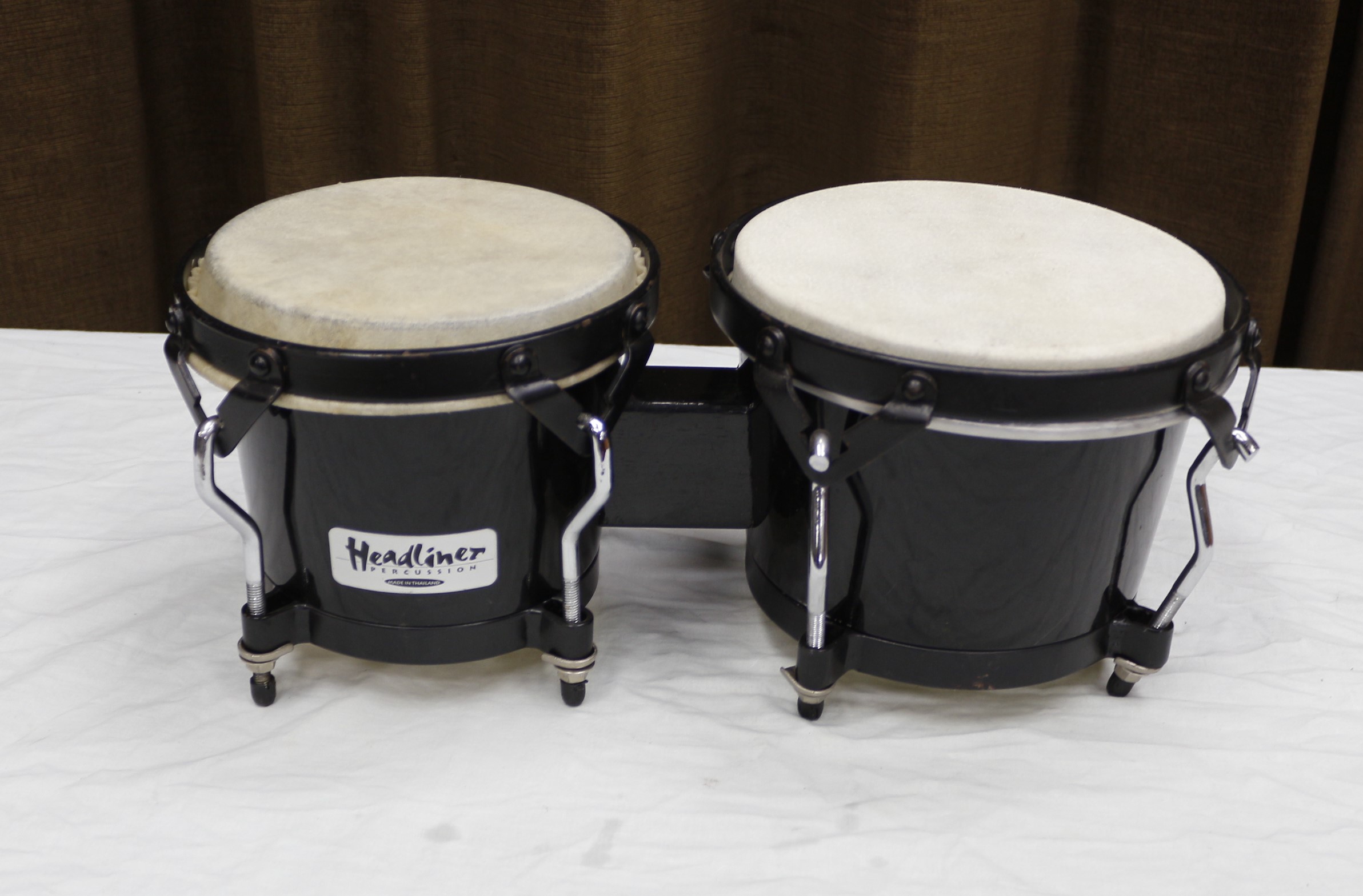 headliner percussion zwart bongo set