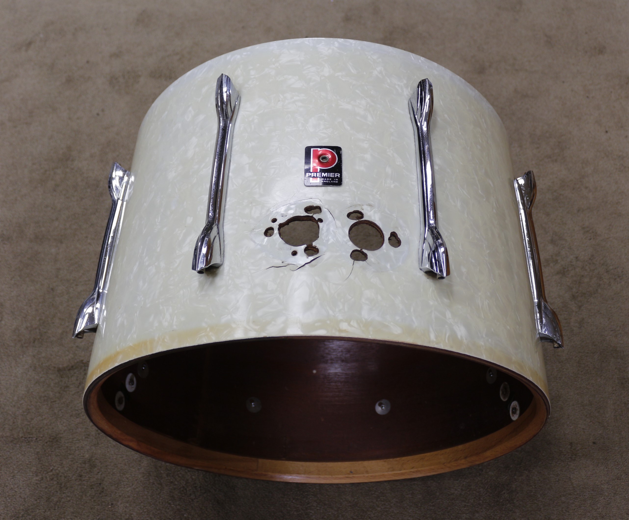 premier bassdrum 20 x 14 wmp vintage