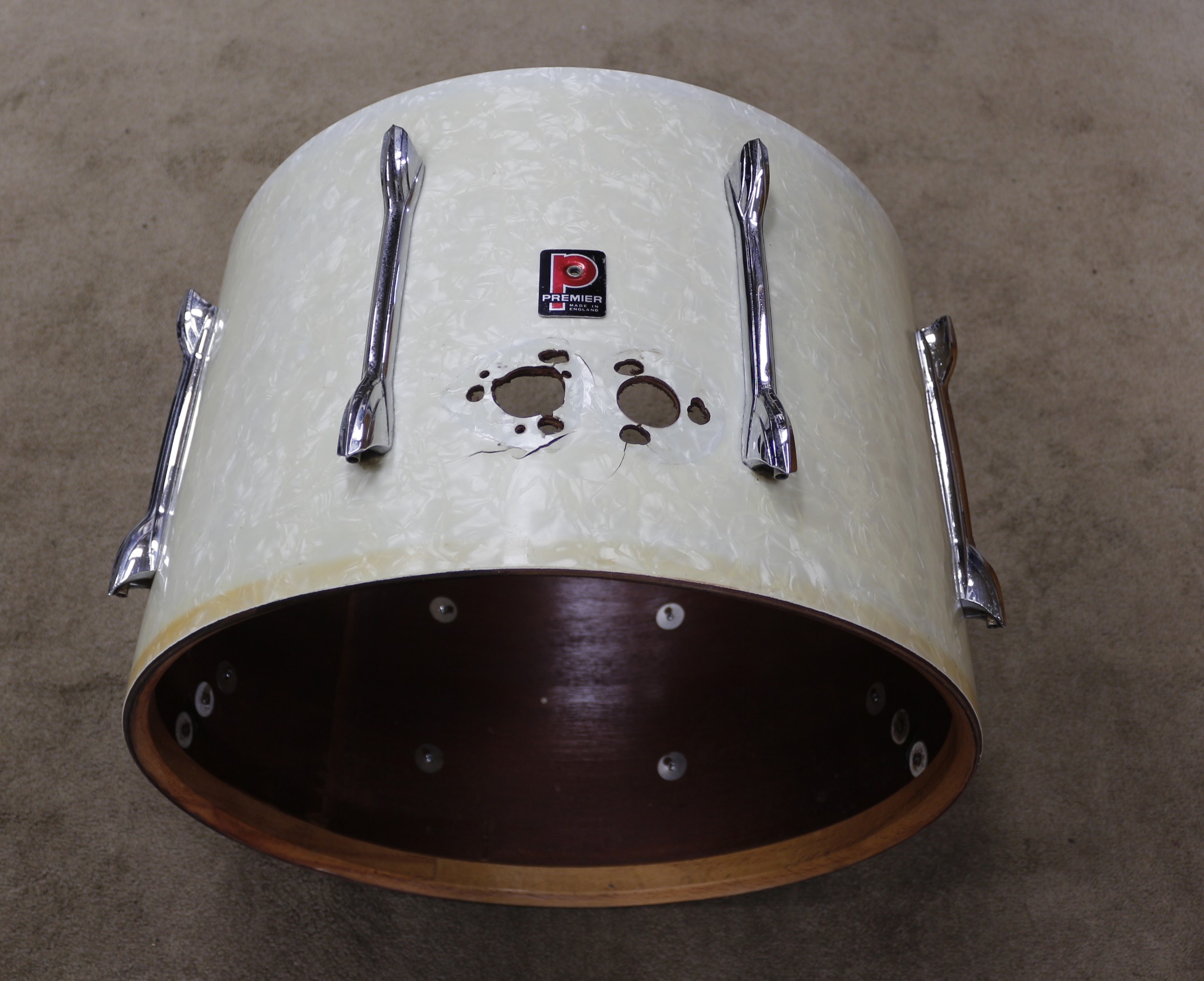 premier bassdrum 20 x 14 wmp vintage