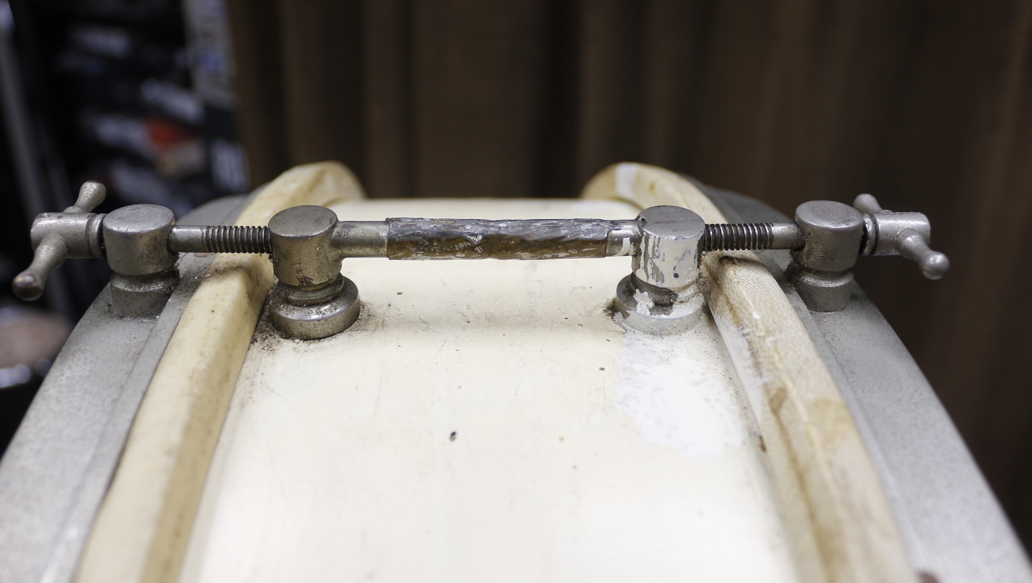 dunne overslag trommel 22 x 6 vintage