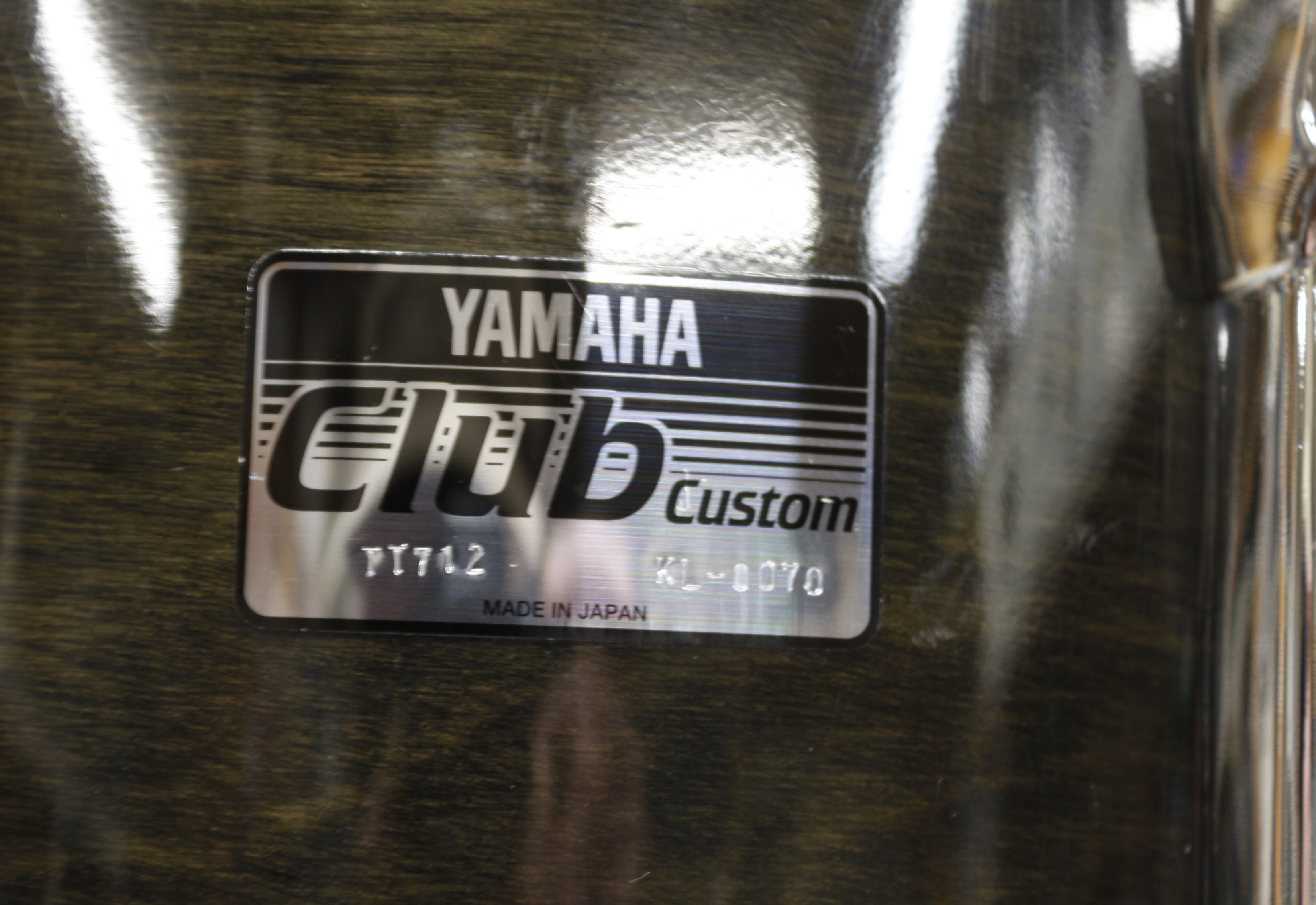 yamaha club custom solid black 20/10/12/14/14sn bekkenset