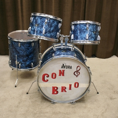 avora vintage shellset blue pearl 22/12/13/16