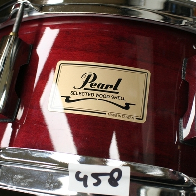 snare 458 pearl selected wood shell 14 x 5.5