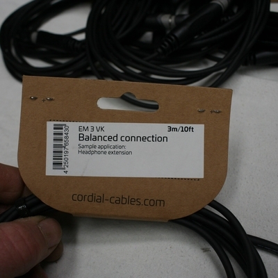 cordial EM-3-VK 3 mtr verleng kabel voor je set