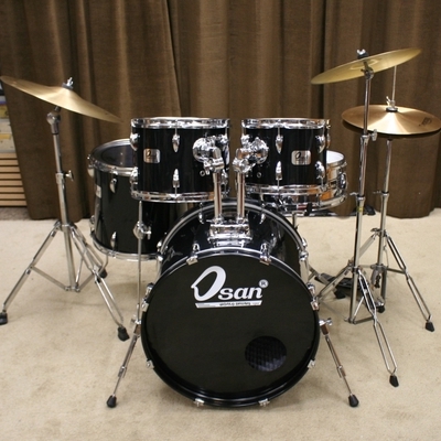 osan zwart beginners drumstel 20/10/12/14/14/sn bekkenset