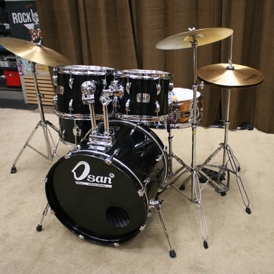 osan zwart beginners drumstel 20/10/12/14/14/sn bekkenset