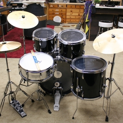 osan zwart beginners drumstel 20/10/12/14/14/sn bekkenset