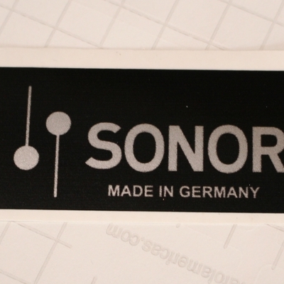 sonor stick on badge
