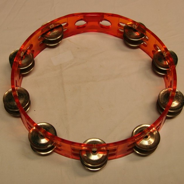 Tambourijn 63 acryl orange 25 cm