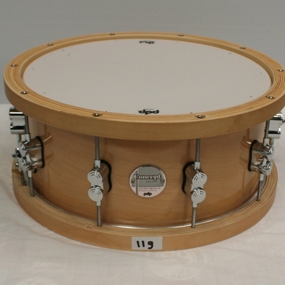 snare 119 pdp concept maple natural wood hoops 14 x 6.5