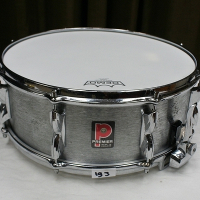snare 193 premier 2000 vintage brushed aluminium 14 x 5